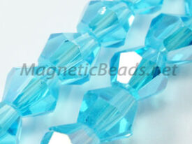 Glass Bead 6m Bi-Cone Aqua AB (GBAQ-AB-6M)