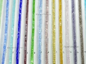 Glass Bead 4mm Cube Assorted Colors (GB4M-Cube)