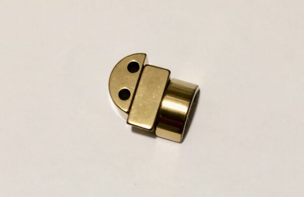 Magnetic Bead  6X13mm 2 Hole-Semi Circle-Gold (MHC-106-G)