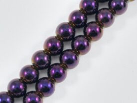 Magnetic Bead 5mm Purple Rainbow Round (M-205-PR)