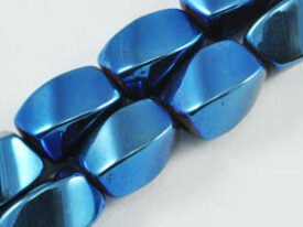 Magnetic Bead 5x8mm Blue Rainbow Twist (M-600-BR)