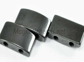 Magnetic Bead 10x20mm 2 Holed Semi Circle Spacer (MHC-107)