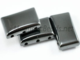 Magnetic Bead 17x10x5mm 3 Holed Spacer (MS-10-3)