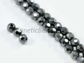 Magnetic  Bead 5mm Faceted Round (M-205-F)