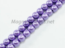 Magnetic Pearl Beads 4mm Round Purple (MPPUR-204)