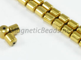 Magnetic Bead 4mm Gold Drum (M-101-G)