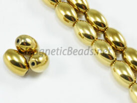 Magnetic Bead  5x8mm Gold Rice (M-502-G)