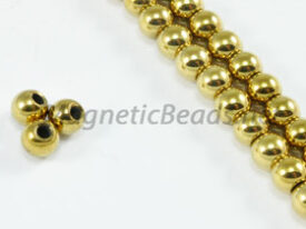 Magnetic Beads 4 mm Gold Round (M-201-G)