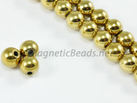 Magnetic Beads 6 mm Gold Round  (M-202-G)