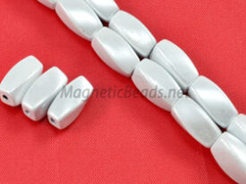Magnetic Pearl Beads 5x12mm White Twist (MPW-601)