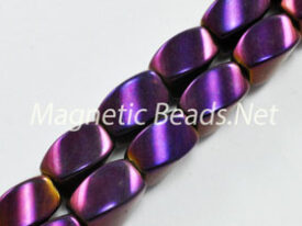 Magnetic Bead 5x8mm Purple Rainbow Twist (M-600-PR)