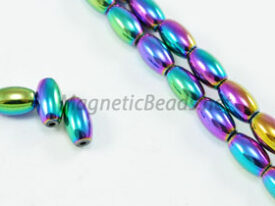 Magnetic Bead 4x7mm Rainbow Rice (M-501-R)