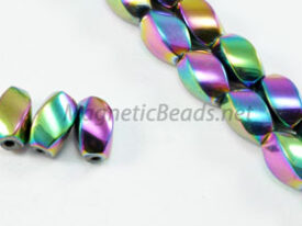 Magnetic Bead 5x8mm Rainbow Twist (M-600-R)