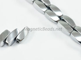 Magnetic Bead  5x12mm Silver Twist (M-601-S)