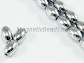 Magnetic Bead  5x8mm Silver Rice (M-502-S)