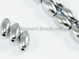 Magnetic Bead 6x12mm Silver Rice (M-503-S)