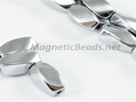 Magnetic Bead 6x12mm Silver Twist (M-602-S)