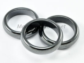 Magnetic Bead Hematite Rings Sizes 6-12 (MHR6T)