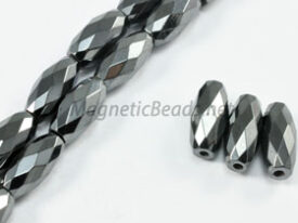 Triple Power Magnetic 6x12mm Faceted Rice (PM-503-F)