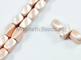 Magnetic Pearl Beads 4x7mm Twist Pink (MP-509-P)