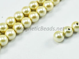 Magnetic Pearl Beads 6mm Golden White (MPW-206GW)
