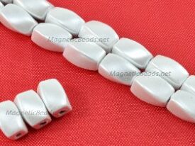 Triple Power Magnetic Beads White Pearl 4x7mm Twist (PMPW-509)