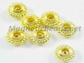 Metal Findings/Spacers 4x2m Golden Metal Spacer (F-301) 4×2 mm