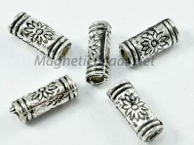 Metal Findings/Spacers 4X8m Silver Metal Tube Bead (F-32)