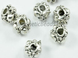 Metal Finding/Spacer 6×4 mm Silver Metal Spacer (F-227)