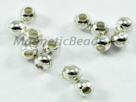 Metal Finding/Spacer 3 mm Small Hole Silver Plated Bead (SB003)