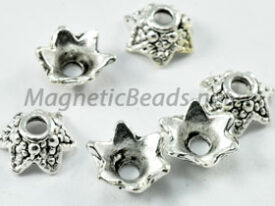 Metal Findings/Spacers 8x8mm Torus Shape Bead Cap (F-60)