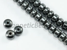 Non Magnetic Hematite 4×3 mm Roundel (H-43)