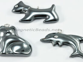 Non Magnetic Hematite Pendants Dog, Cat or Dolphin (DCD)