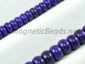 Semi-Precious Bead Purple Turquoise Roundell (PUR-Roundell)