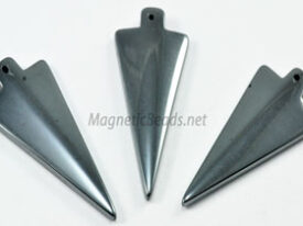 Non-Magnetic Hematite Arrowhead Pendant Center Hole HAH-2