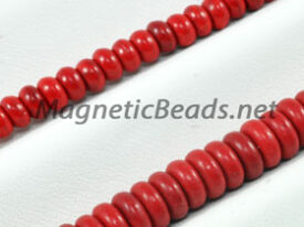 Semi-Precious Beads Red Turquoise Roundell (RED-Roundell)