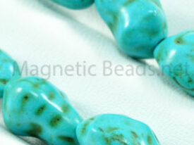 Semi-Precious Beads 8x12mm Blue Turquoise Nugget (N-8)