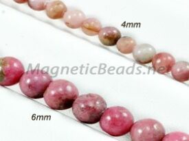 Semi-Precious Beads Rhodonite Round 4mm or 6mm (RHO)