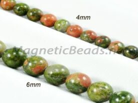 Semi-Precious Beads Unakite Round 4mm and 6mm (UN)