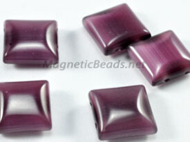 Semi Precious Beads Amethyst 2 Hole 10x10mm Spacers (SSA-10)