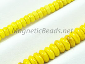 Semi-Precious Bead Yellow Turquoise Rondell (Yel-Rondell)
