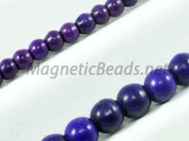 Semi-Precious Bead Purple Turquoise Round (PUR)