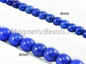 Semi-Precious Beads Blue Lapis Turquoise 4m or 6m (BLP)