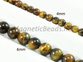 Semi-Precious Beads Brown Tiger Eye 4m or 6m (BTE)