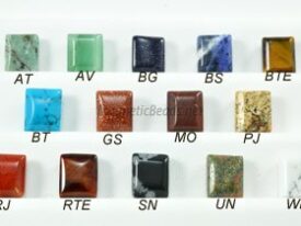 Semi Precious Beads Assorted 2 Hole 10x10mm Spacers (SSA-10)