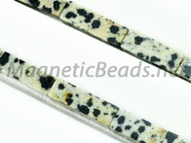 Semi-Precious Rectangle Beads 4x13mm Dalmation Jasper (RCT-DA)