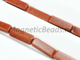 Semi-Precious Beads Rectangle 4x13mm Goldstone (RCT-GS)