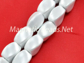 Triple Power Magnetic Bead 5×8 Twist White Pearl(PMPW-600-BW)