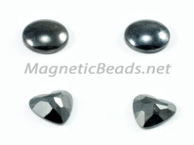 Triple Power Magnetic Bead 8mm Faceted Heart Earrings(EAR-HEART)