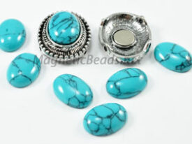 Magnetic Pendant/Bracelet Blue Turquoise (Mag-Pend Blue Turq)
